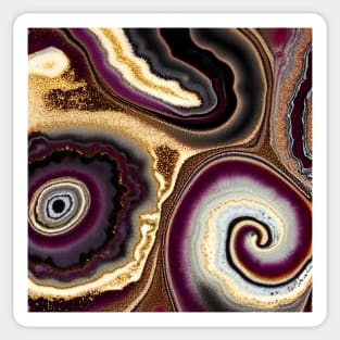 Geode Like Marble Design - Earth Tones Sticker